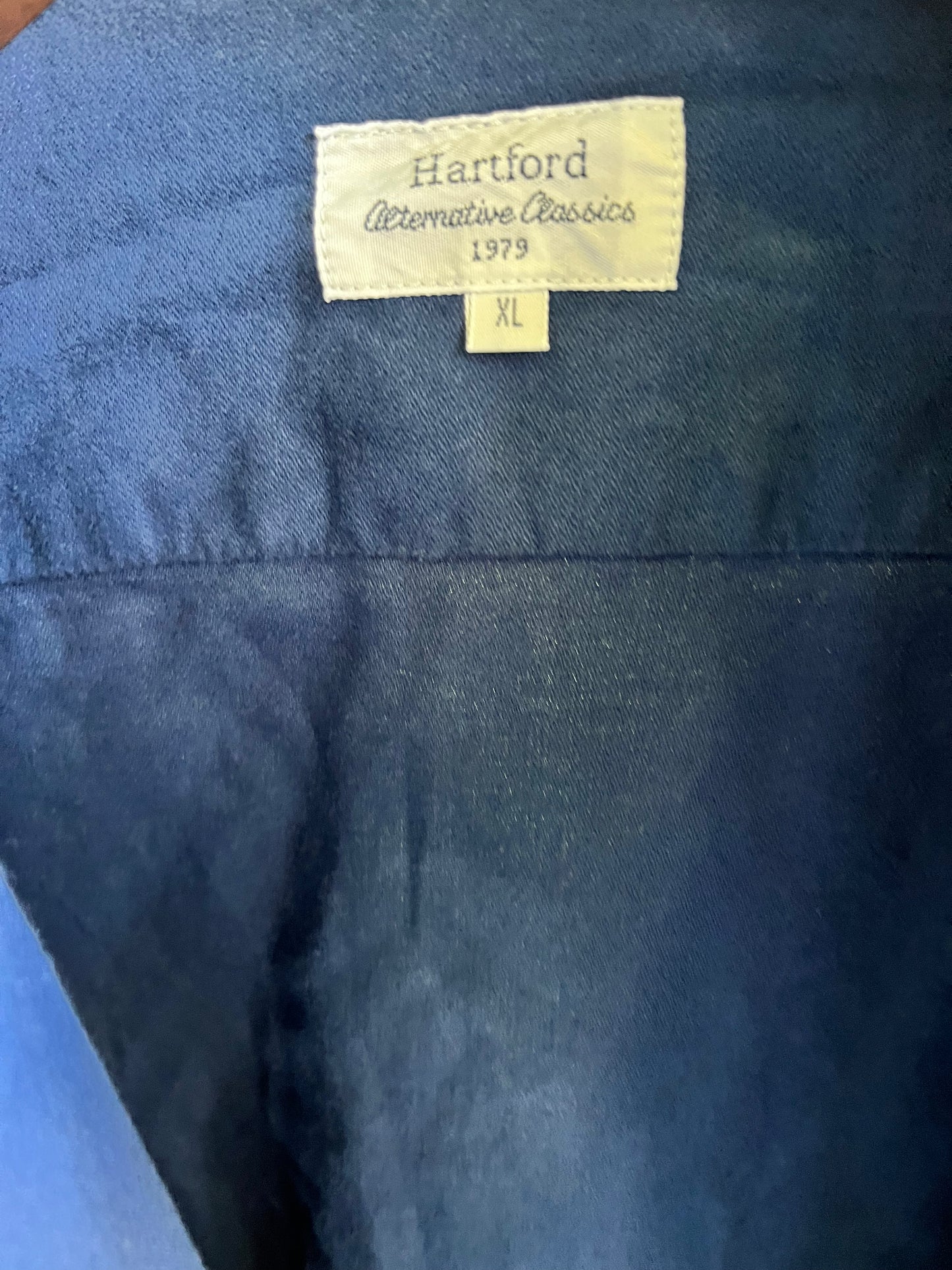 SHADES OF BLUE: Woz's Hartford Blue Longsleeved Shirt (XL)