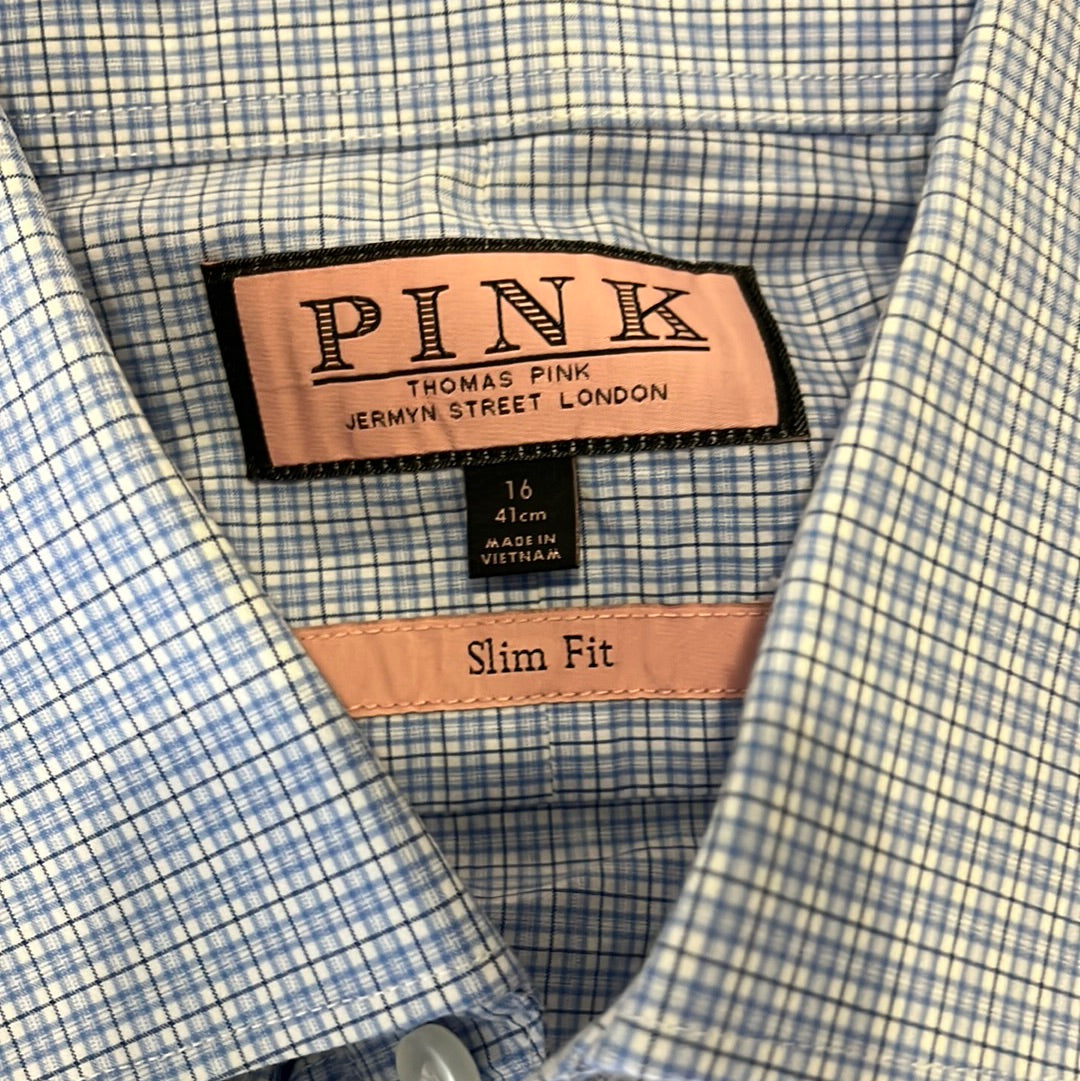 VEEP: Dan's Ep 305 PINK Blue Plaid Button Down (16/41)