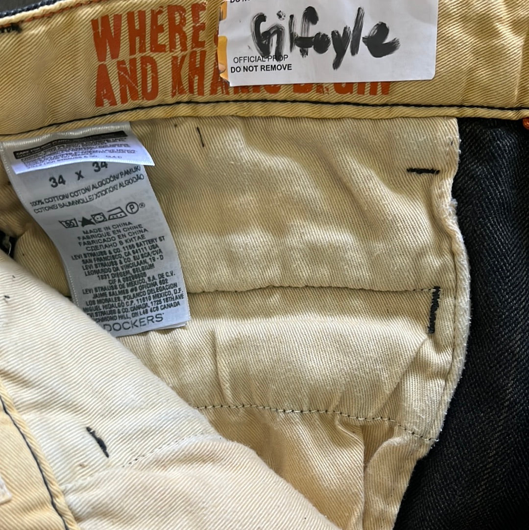 SILICON VALLEY: Gilfoyle's HERO Dockers Black Dress Pants from season 4 (33/34)