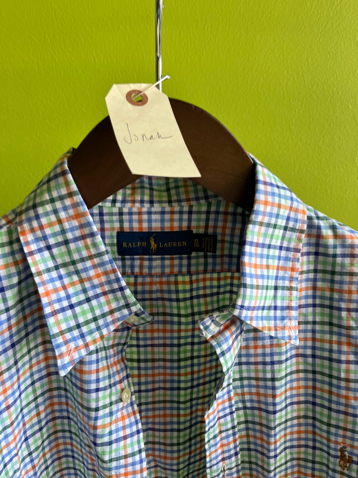 VEEP: Jonah’s RALPH LAUREN POLO Plaid Shirt (XL)