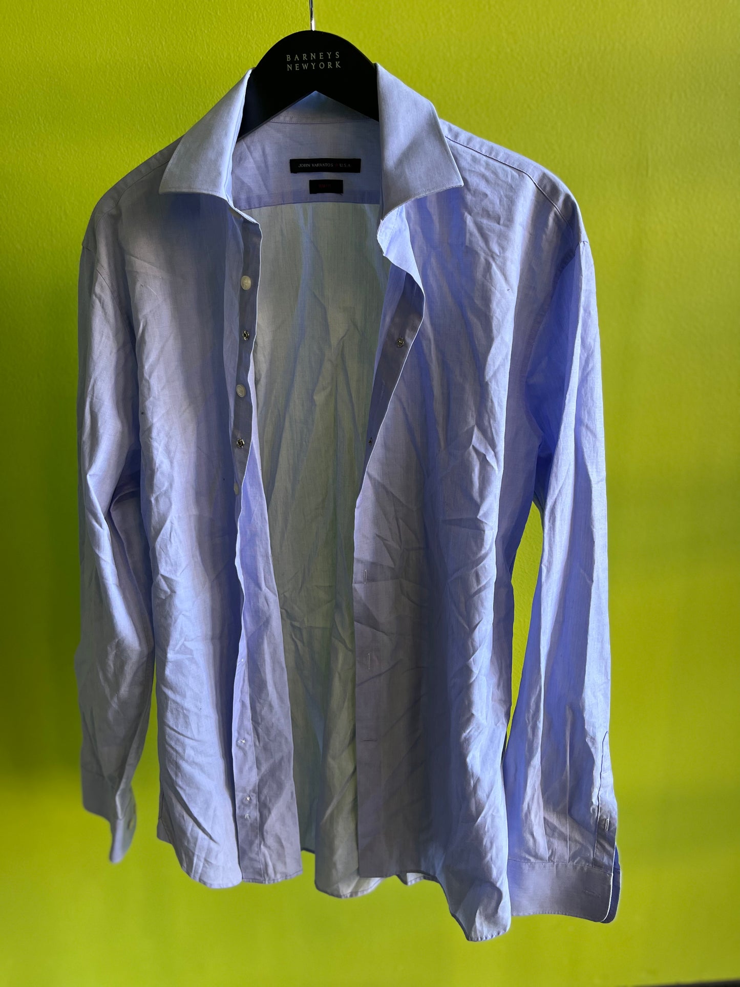 VEEP: Tom James JOHN VARVATOS Light Blue Shirt (16 - 34/35)