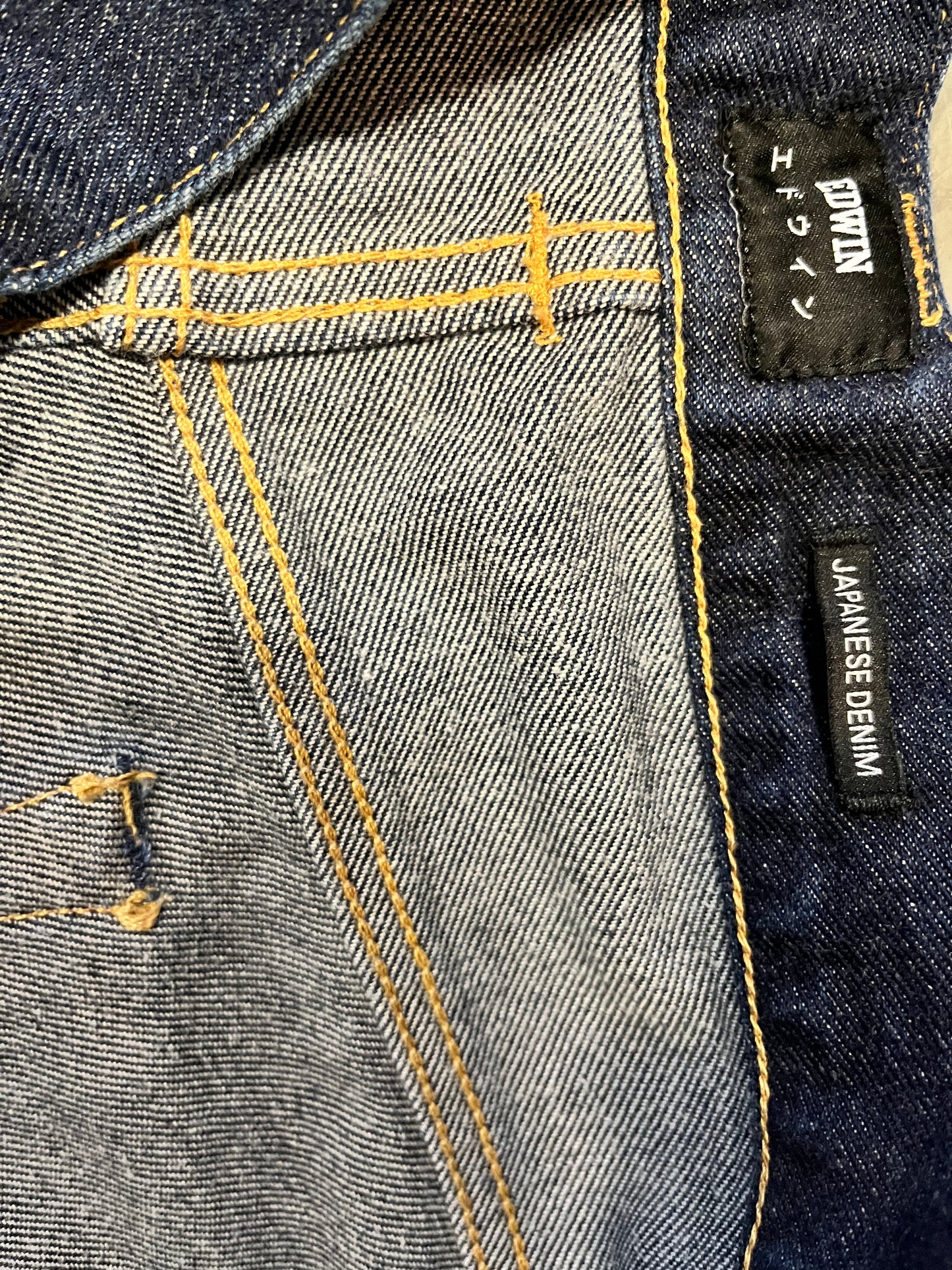 WRATH OF MAN: Hollow HERO EDWIN Japanese Denim Jeans (36)