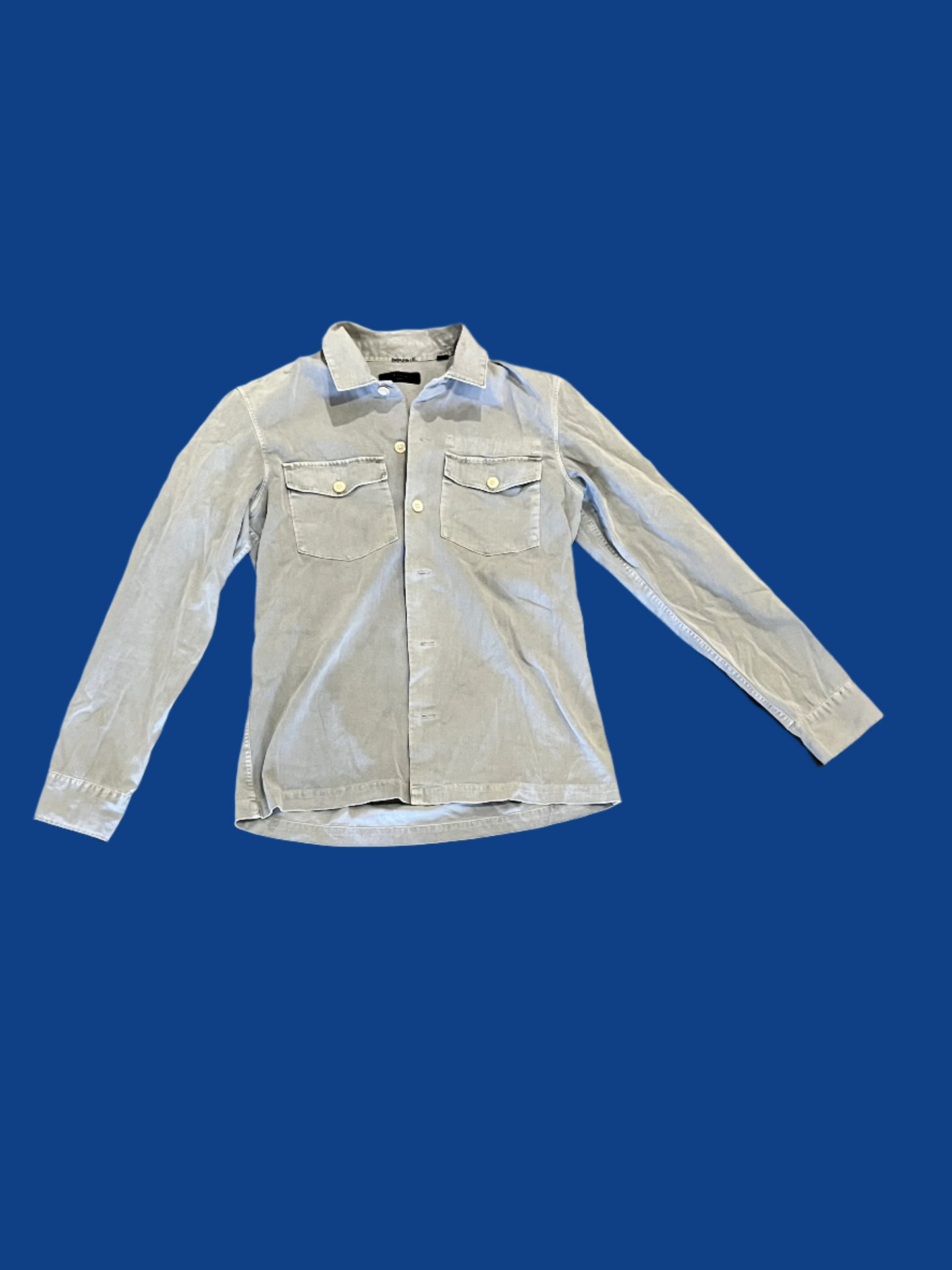 WRATH OF MAN: Dougie’s All Saints Green Button Down Shirt (M) & Levis Cargo Pants (32)