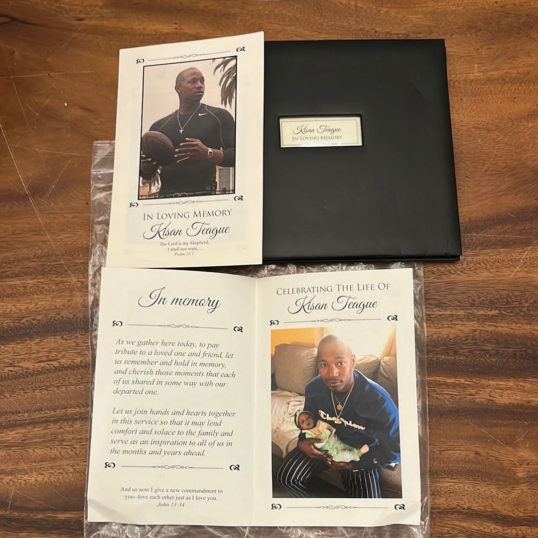 BALLERS: Kissan's Memorial Service Book and Flyers (2)