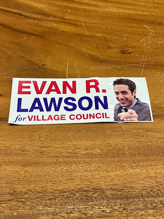 ROYAL PAINS: Evan Lawson Campaign Sticker
