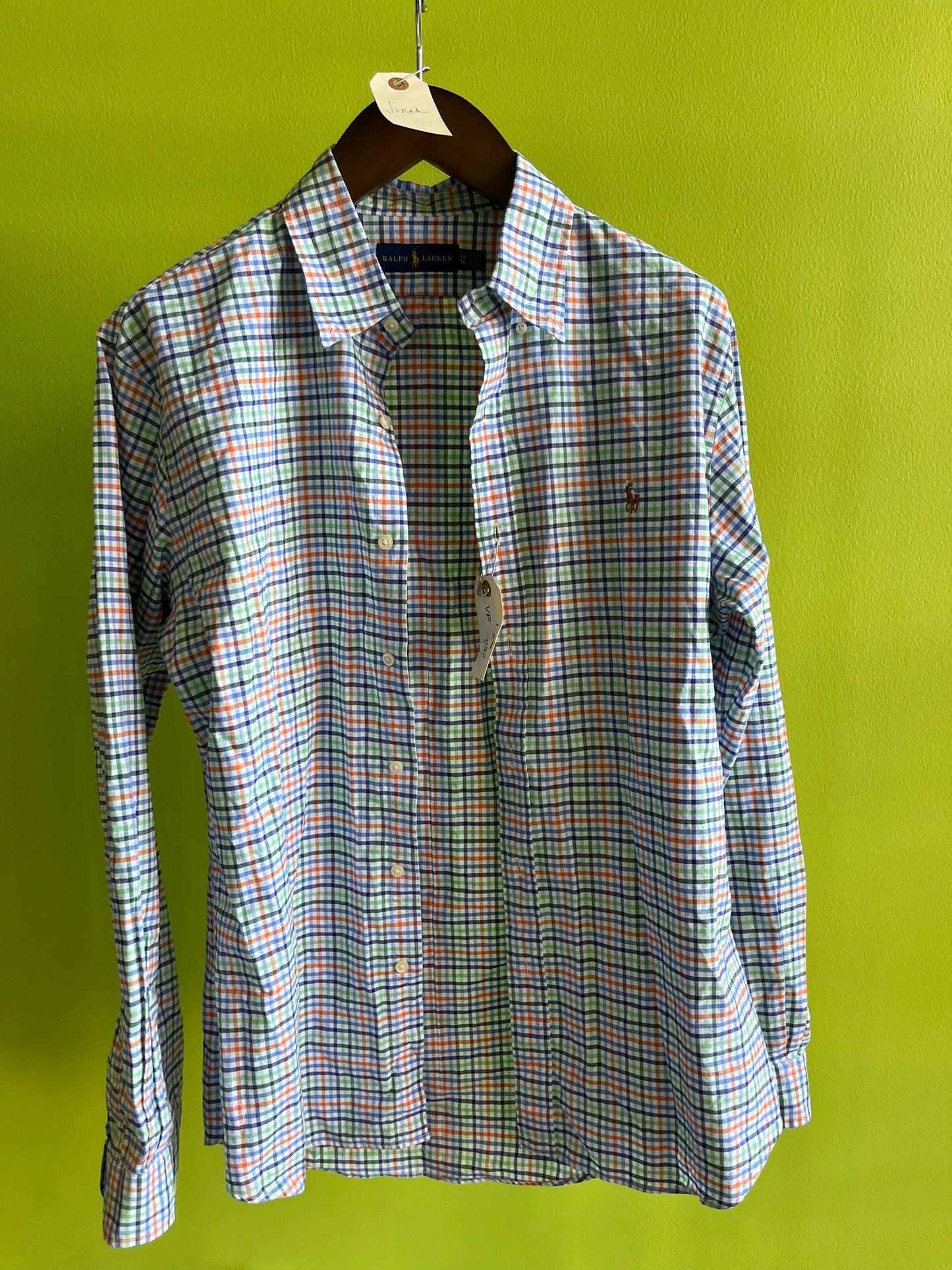 VEEP: Jonah’s RALPH LAUREN POLO Plaid Shirt (XL)
