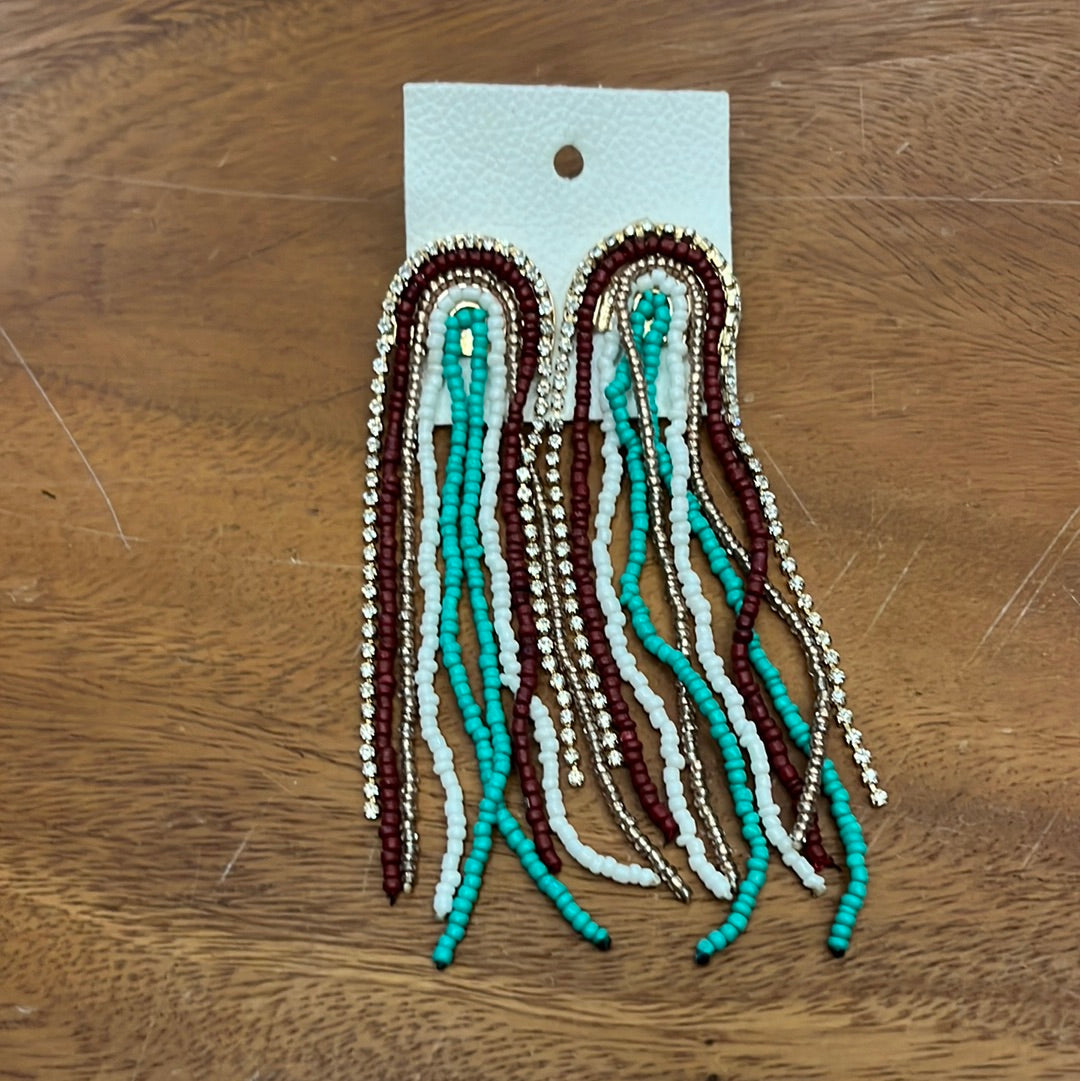 Free people sales beaded earrings