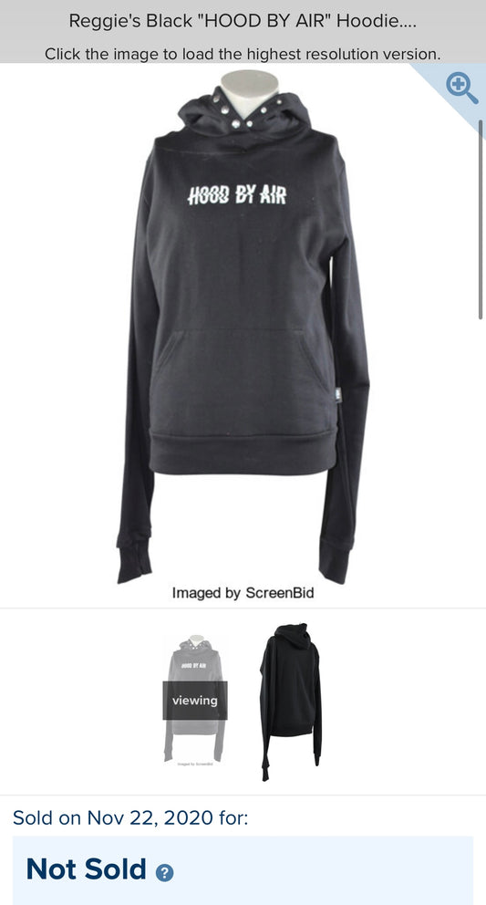 BALLERS: Reggie's Hood By Air Hoodie (M)