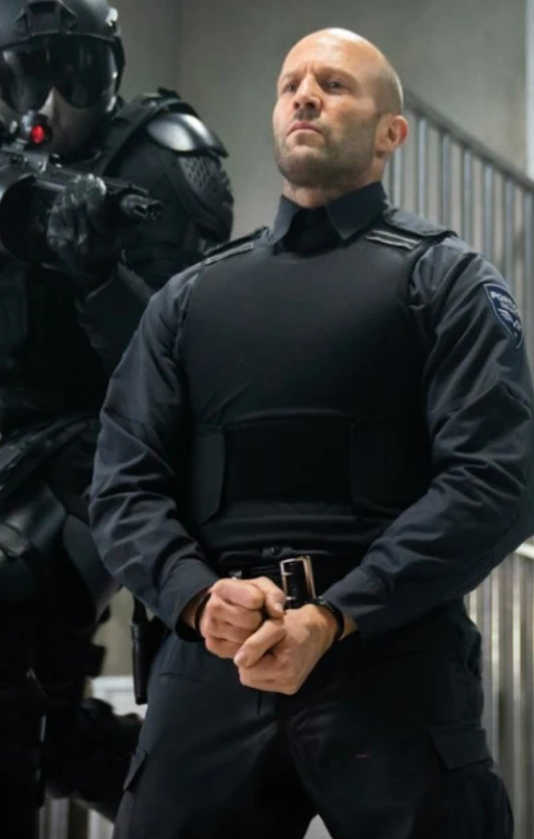 WRATH OF MAN: “H” HERO FORTICO Uniform Pants, Shirt, Socks, Belt, ID, Leather Gun Holster Belt, Magazine Holder, and Gun Holster