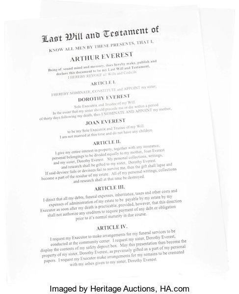 THE TICK: Arthur's Will