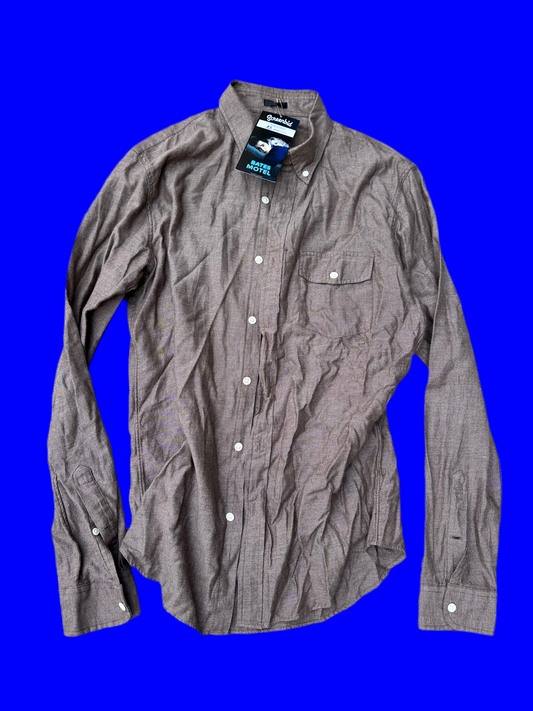 Bates Motel: Norman’s J Crew Brown Button-Down Shirt (S)