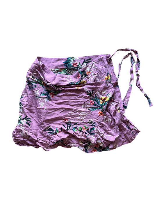 BALLERS: Tracy's COTTON ON Purple Flower Short Skirt (S)
