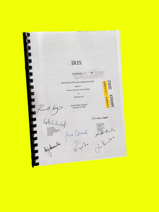 IRIS MOVIE: Cast and Director Signed Script from MIRAMAX Archive
