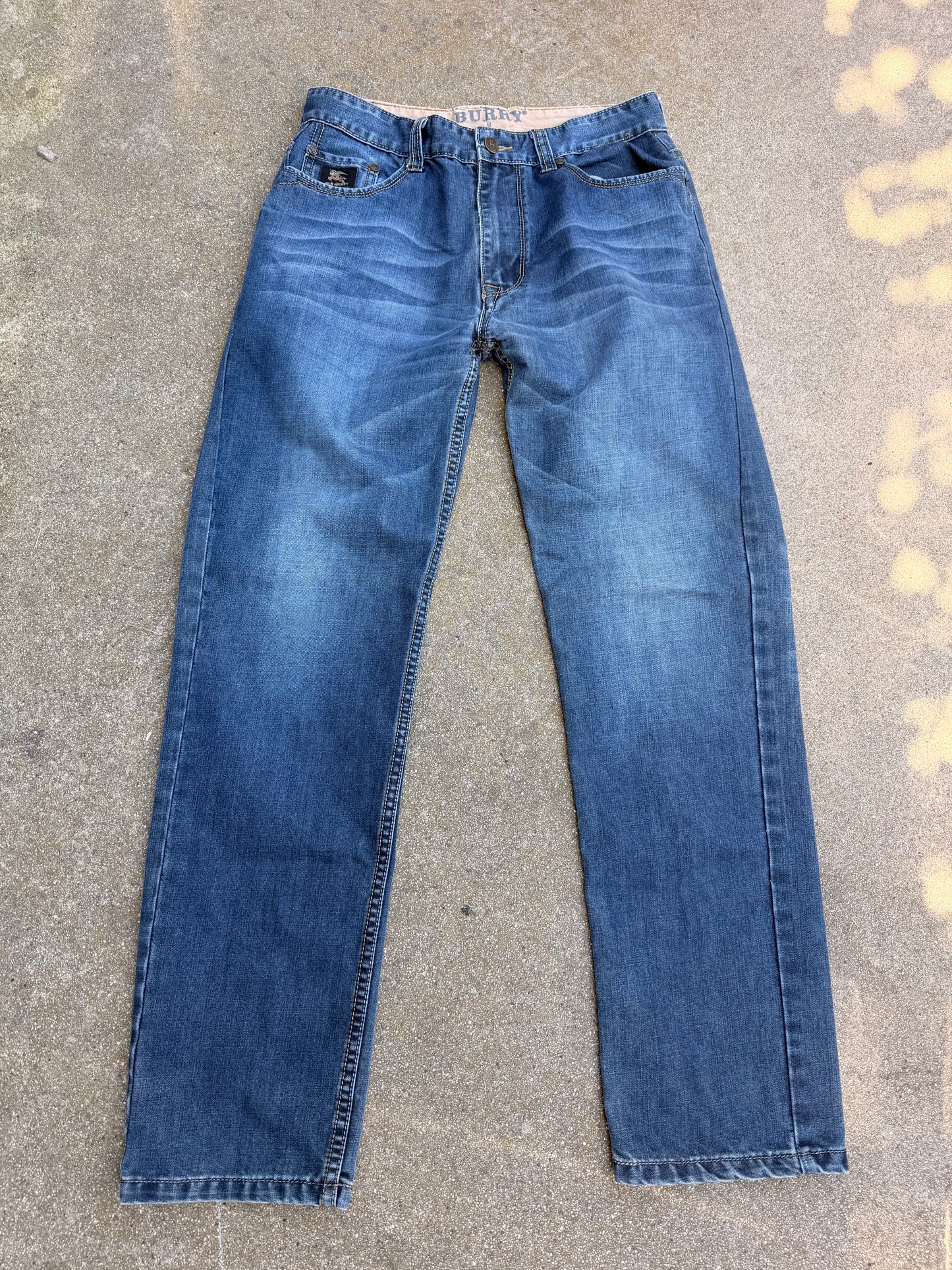 BALLERS: Ricky's BURBERRY Blue Denim Pants (33)