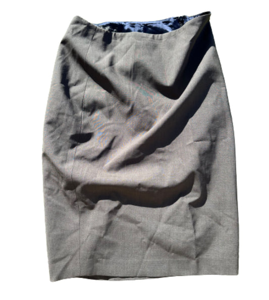 THE OFFICE: Pam’s Ellie Tahari Brown Zip Skirt (2)
