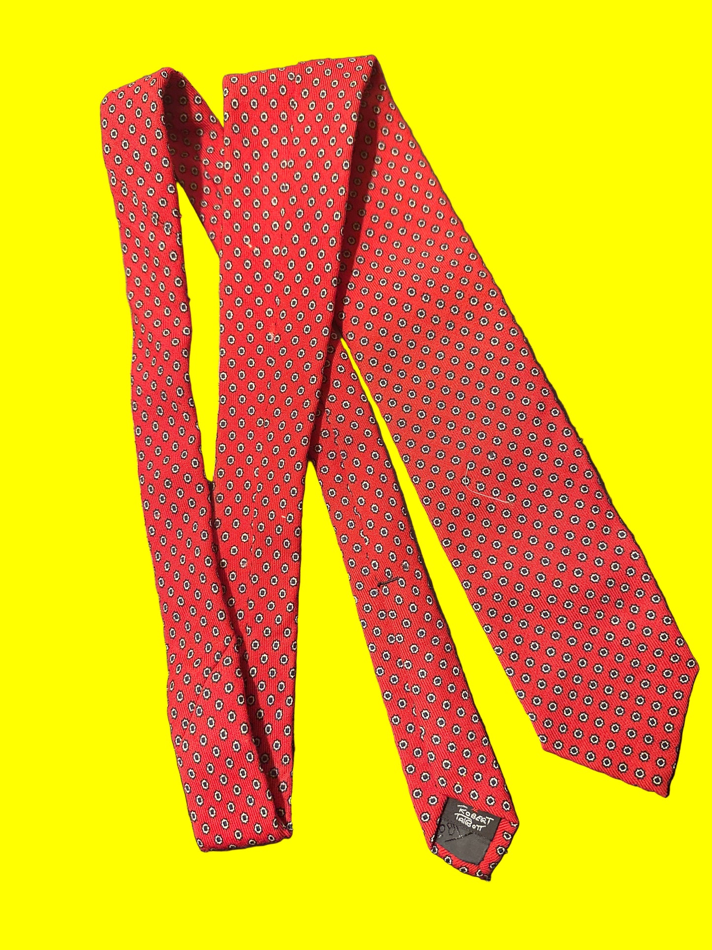 NEW GIRL: Nick Miller's Robert Talbot silk Red necktie