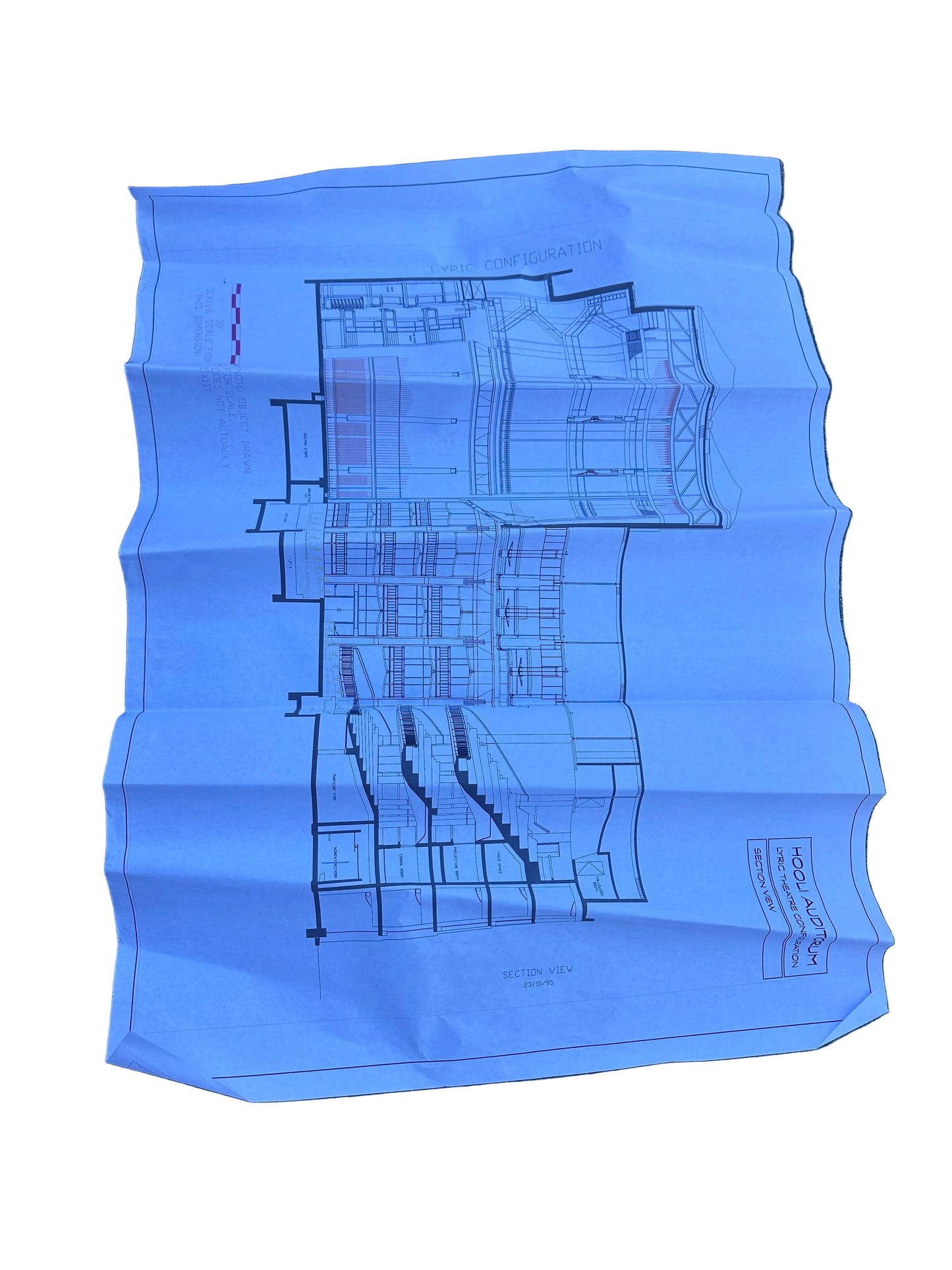 SILICON VALLEY: Hooli Auditorium Official Set Decoration Blue Prints (2)