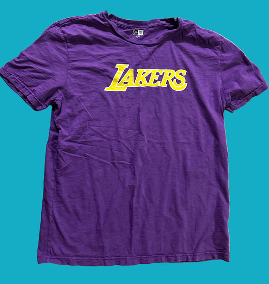 BALLERS: TTD's LAKERS NEW ERA Cotton T-Shirt (XL)
