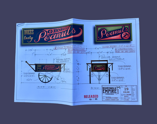 BOARDWALK EMPIRE: Peanuts Vendor Cart Blueprint from Episode 310