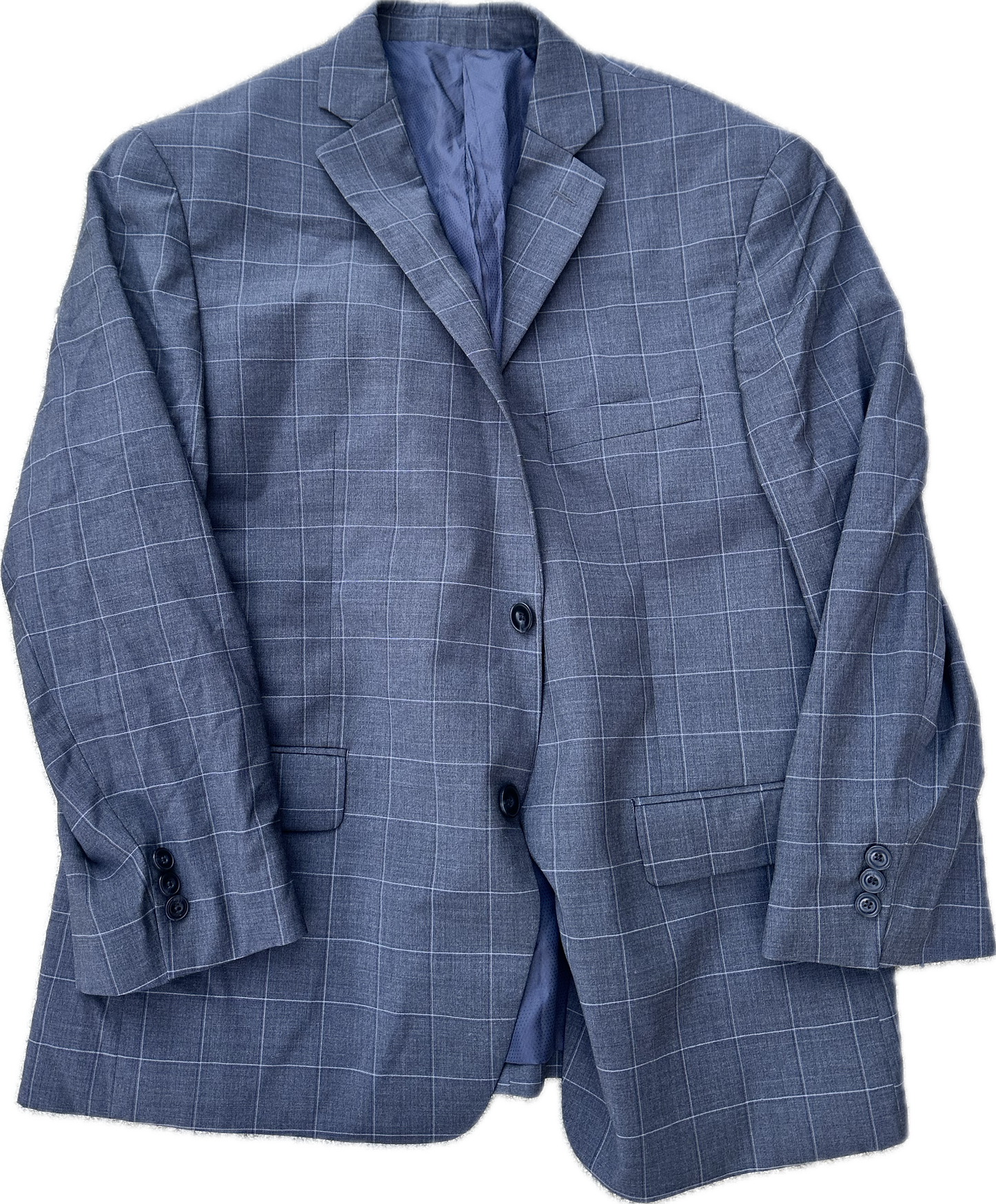 30 ROCK: Jack Donaghy Michael Kors Grey Checkered Sport Coat (44)