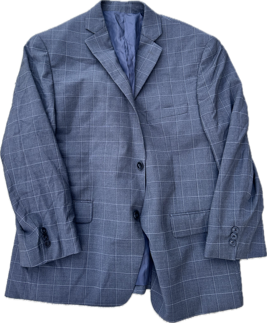 30 ROCK: Jack Donaghy Michael Kors Grey Checkered Sport Coat (44)