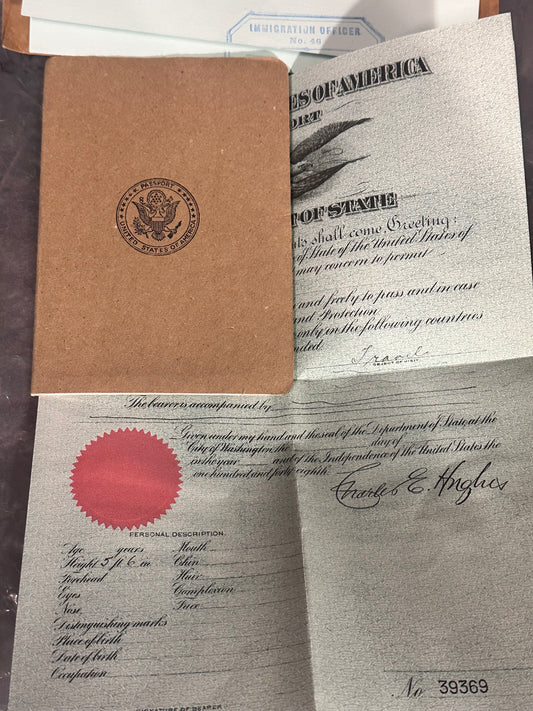 BOARDWALK EMPIRE: Nucky Thompson’s U.S. Passport – Season 2, Episode 3 (“A Dangerous Maid”)