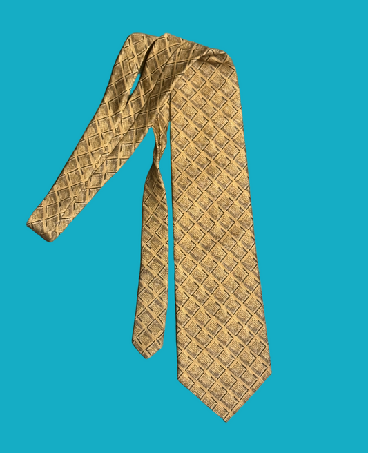 THE OFFICE: Michael Scott Perry Ellis Yellow  Necktie