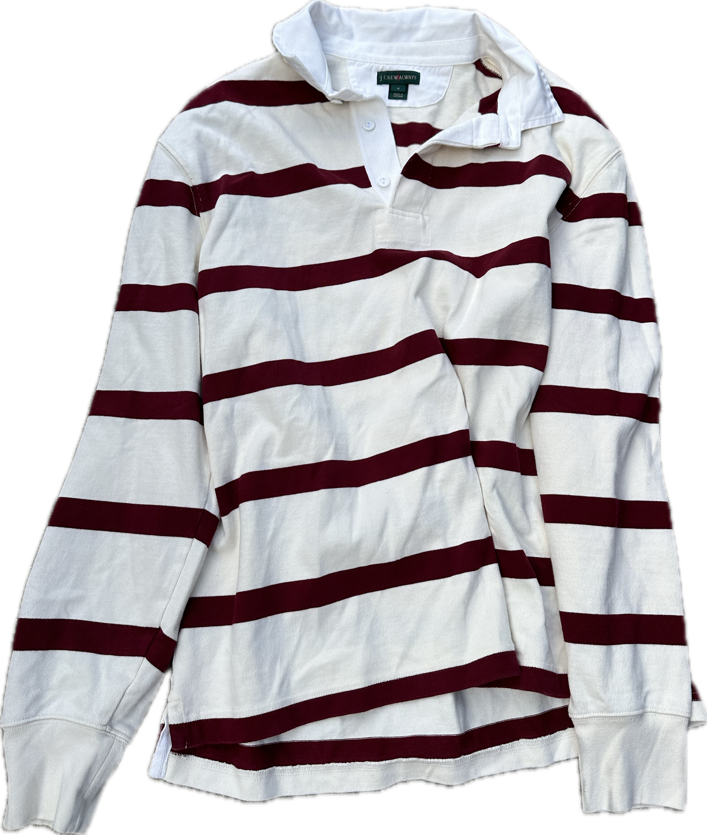 SILICON VALLEY: Dinesh's Longsleeve HERO J Crew  Rugby Shirt (M)