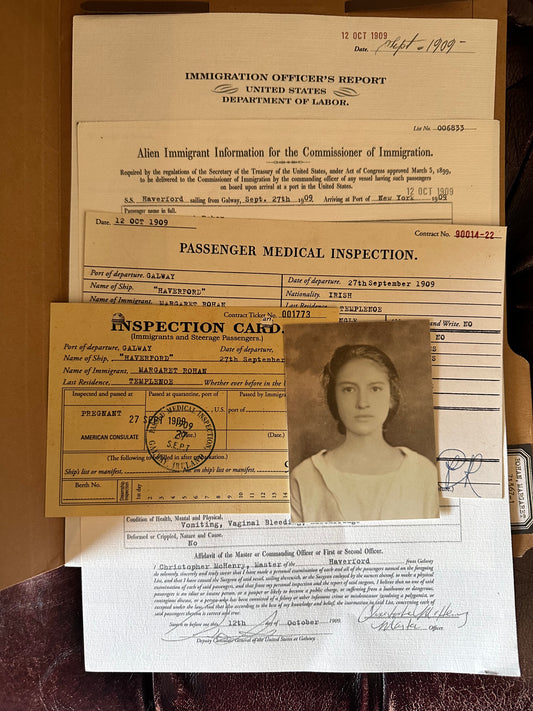 BOARDWALK EMPIRE: Margaret Thompson’s Immigration Documents – Season 1, Episode 4 (“Anastasia”)