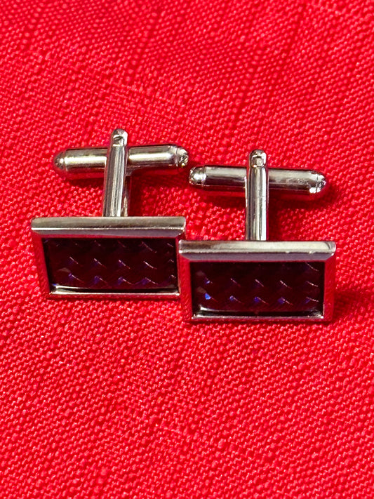 Mad Men: Don Draper Vintage Silver and Blue Cufflinks