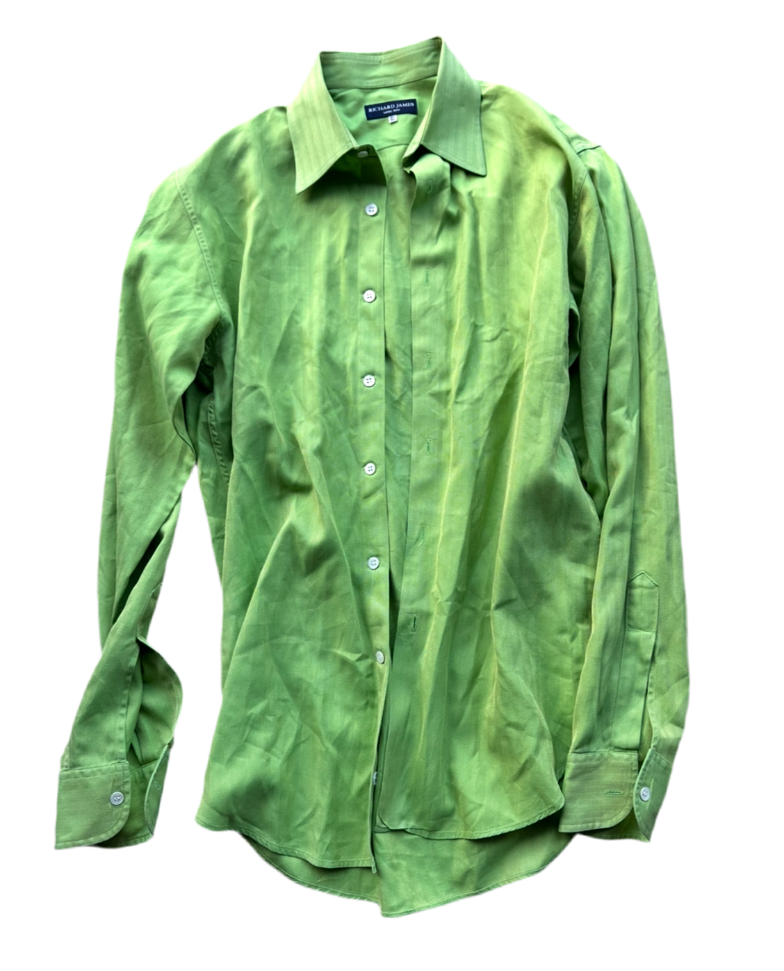 MAD MEN: Roger Sterling's LS Green Shirt (16.5/17)