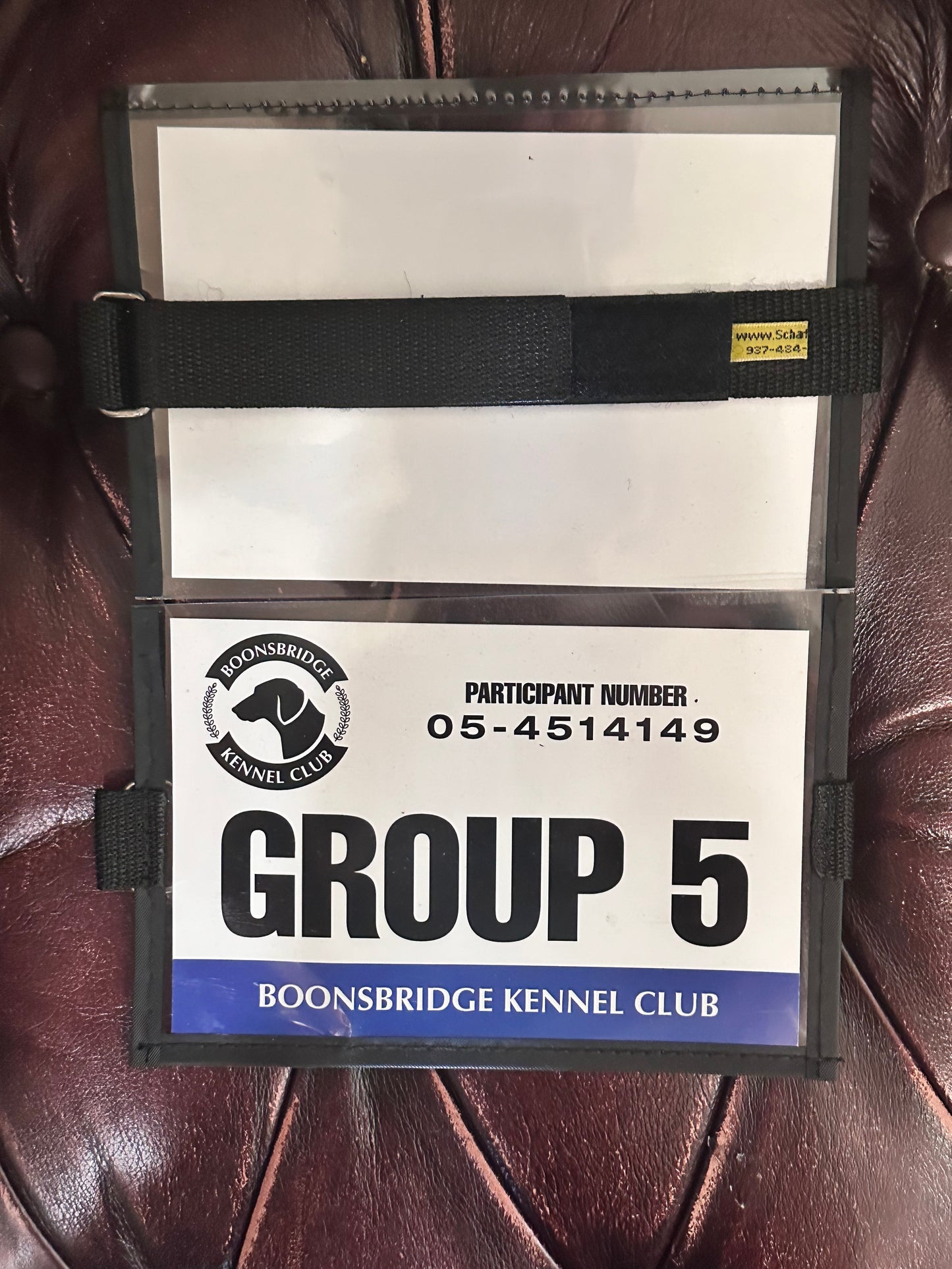 PARKS AND RECREATION: BOONSBRIDGE KENNEL CLUB GROUP HERO Participant Number Badge