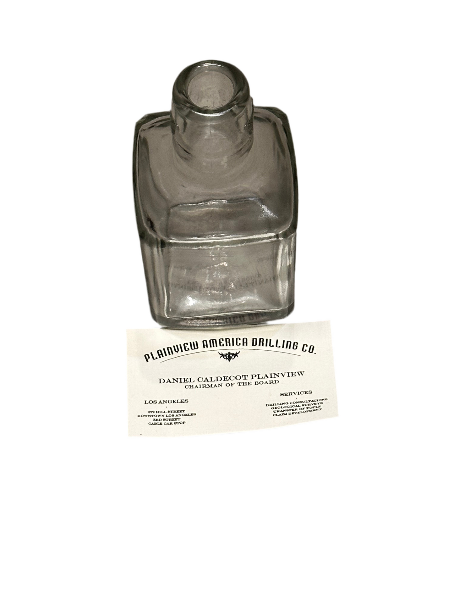 There Will Be Blood: Daniel's HERO Glass Container & Card