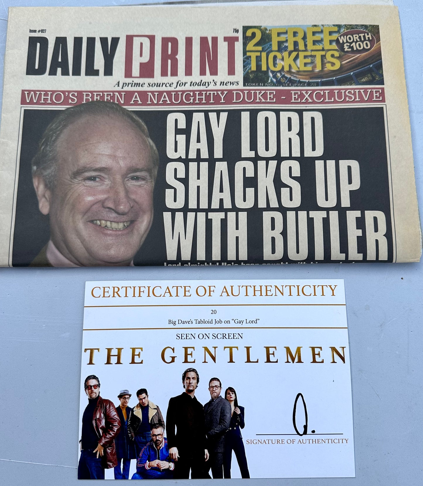 THE GENTLEMEN: Big Dave’s Tabloid Job on the gay Lord