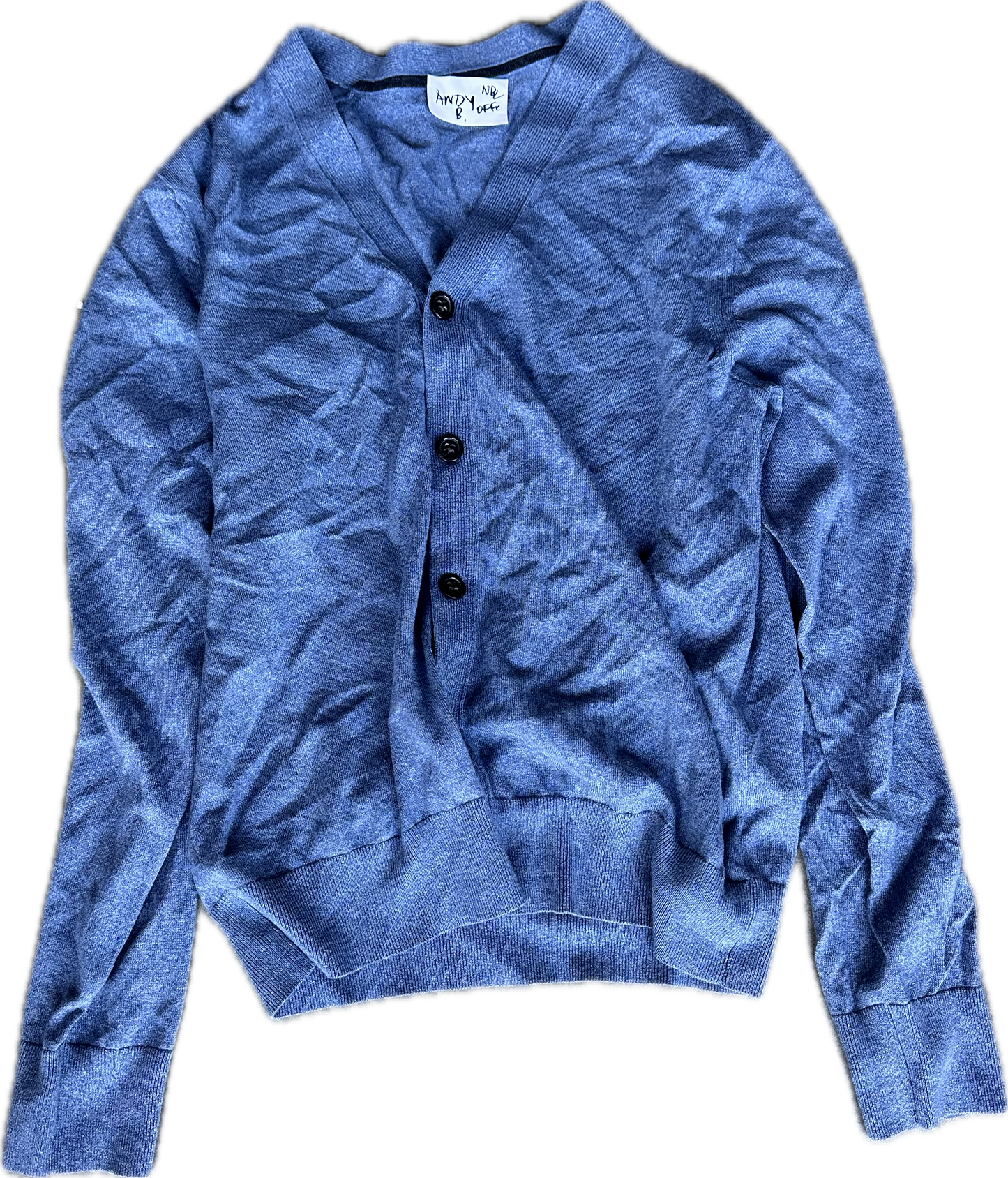 THE OFFICE: Andy’s Blue Button CardiganSweater (M)