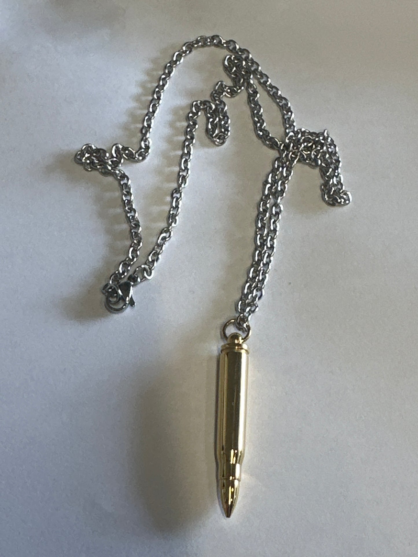 SONS OF ANARCHY: JAX Teller's Production used Bullet charm ash Carrier Necklace