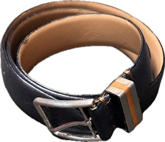 BONES: Agent Booth's TED BAKER Blue Leather Belt (36)