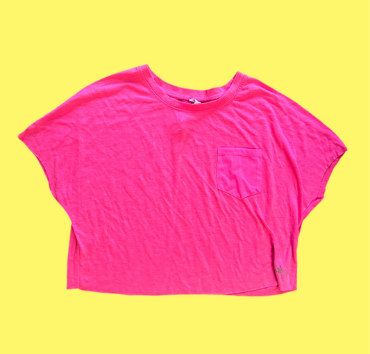 NEW GIRL: Jessica Day ALO Hot Pink Yoga T-Shirt (S)