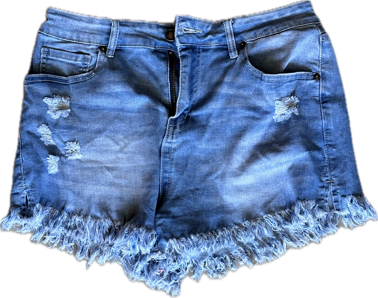 The Mindy Project: Mindy’s Blue Denim Cut off Shorts (L)