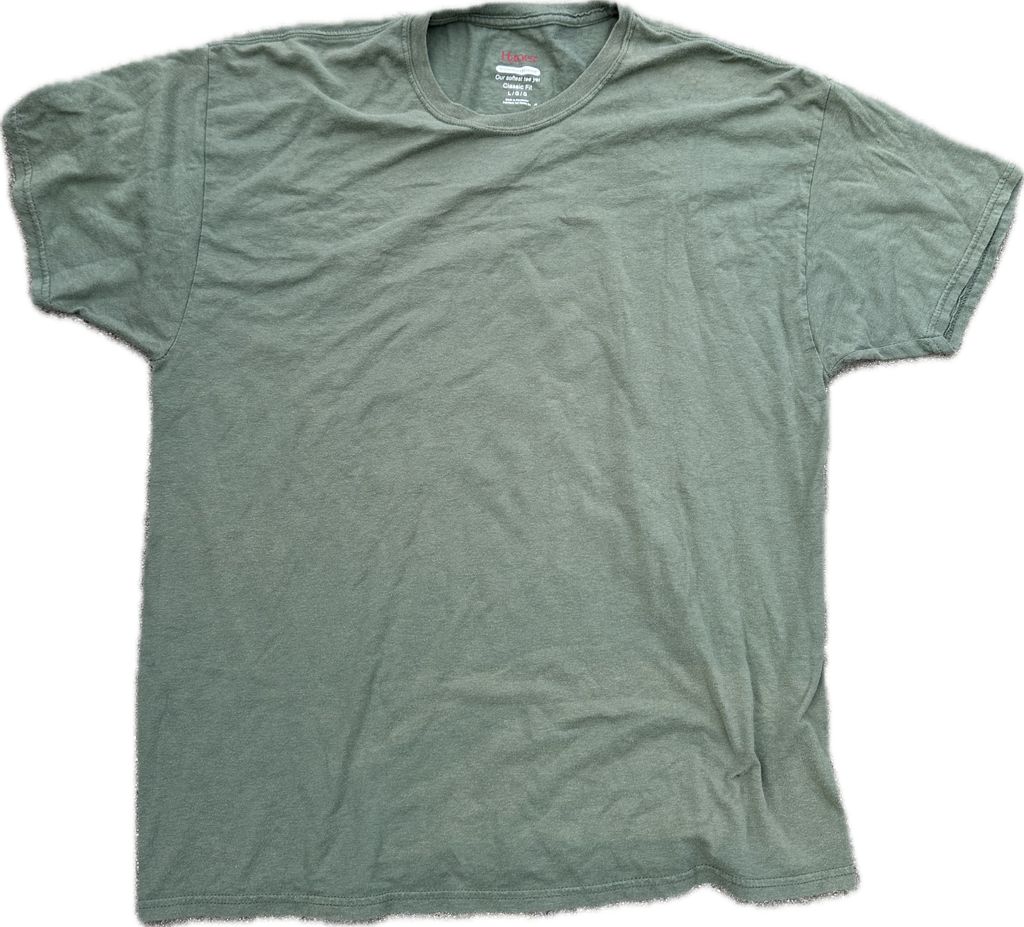 BATTLESTAR GALATICA: Lee Adams Hanes Green T-Shirt (L)