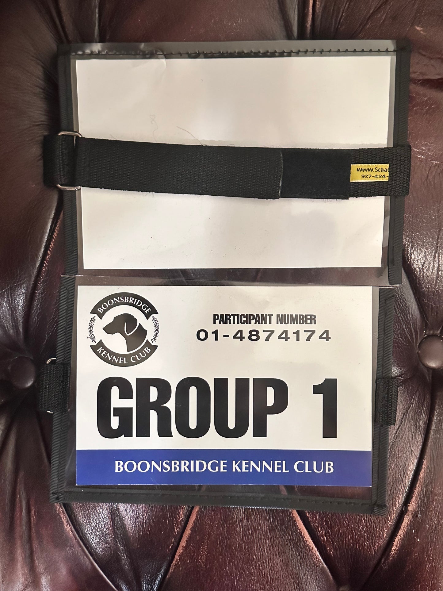 PARKS AND RECREATION: BOONSBRIDGE KENNEL CLUB GROUP HERO Participant Number Badge