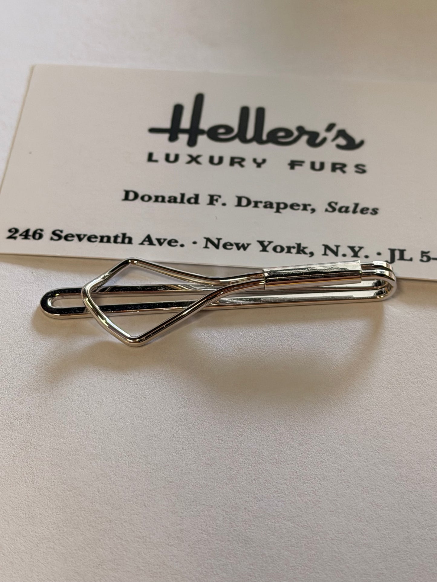 MAD MEN: Donald Draper Mid-Century Necktie clip from Season 2 Episode 7 + Card
