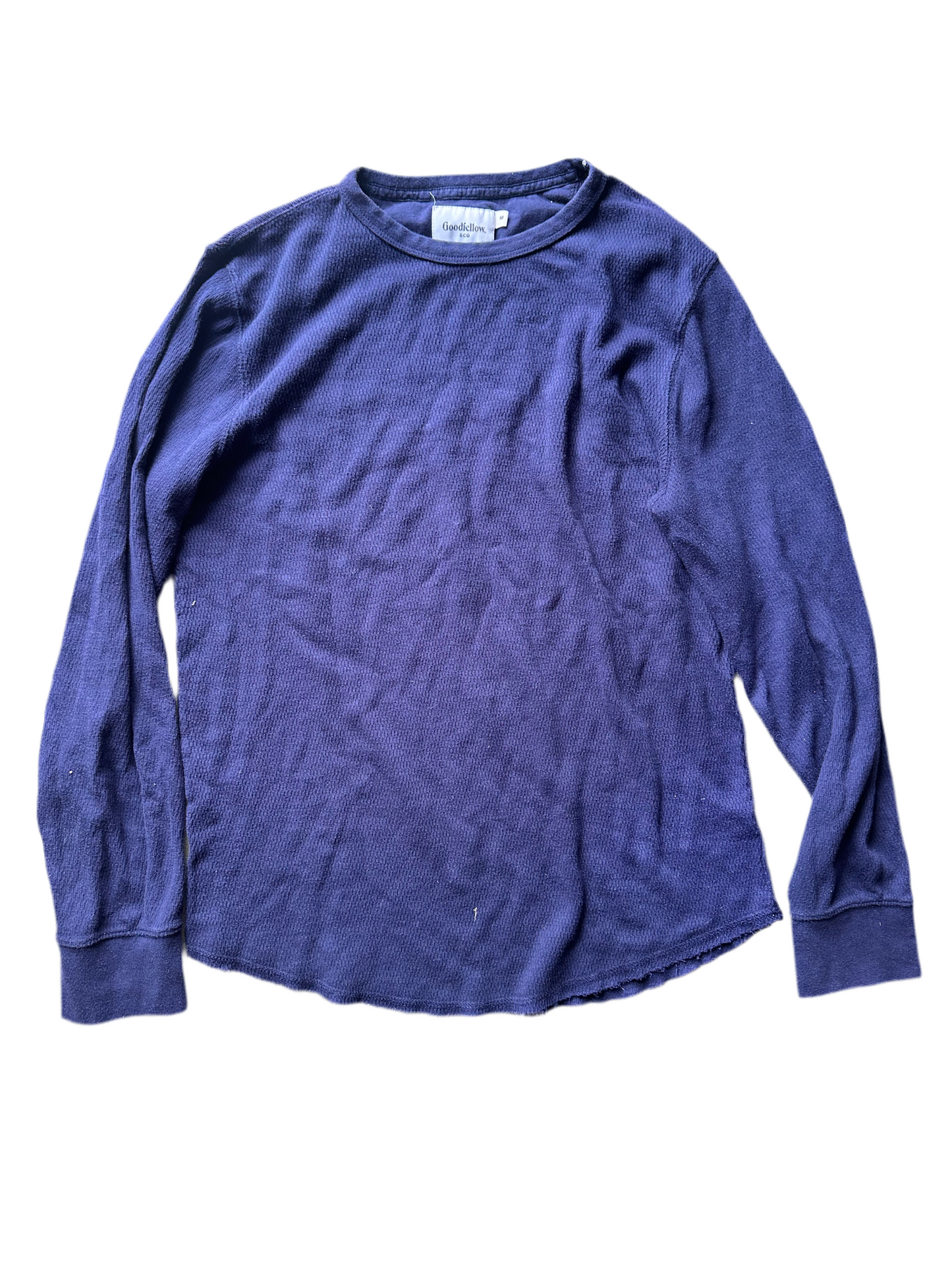 SILICON VALLEY: Gilfoyle's HERO Goodfellow & co blue Cotton Thermal LS Shirt (M)