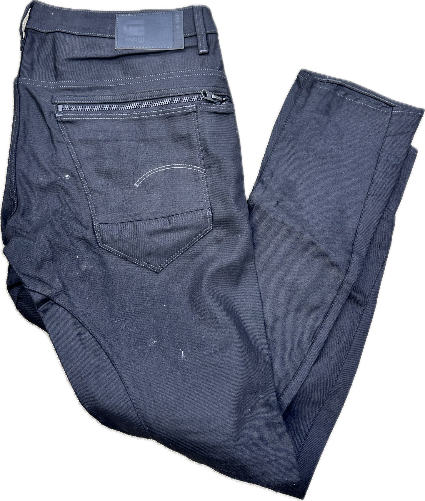 BATTLESTAR GALATICA: Chief Galen Tyrol G Star black Denim Jean Pants (38 US)