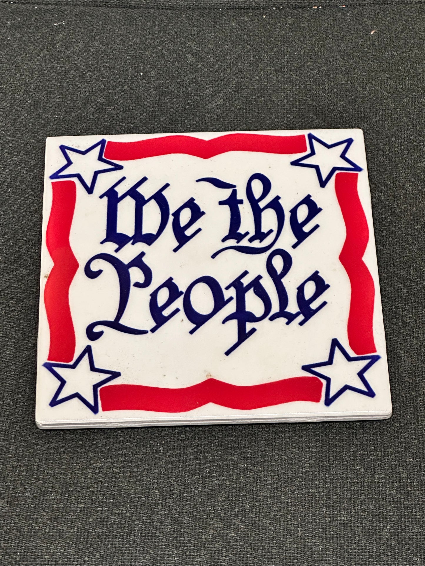 PARKS AND RECREATION : Leslie Knope “We The People” Pawnee Office Tile Art Sign