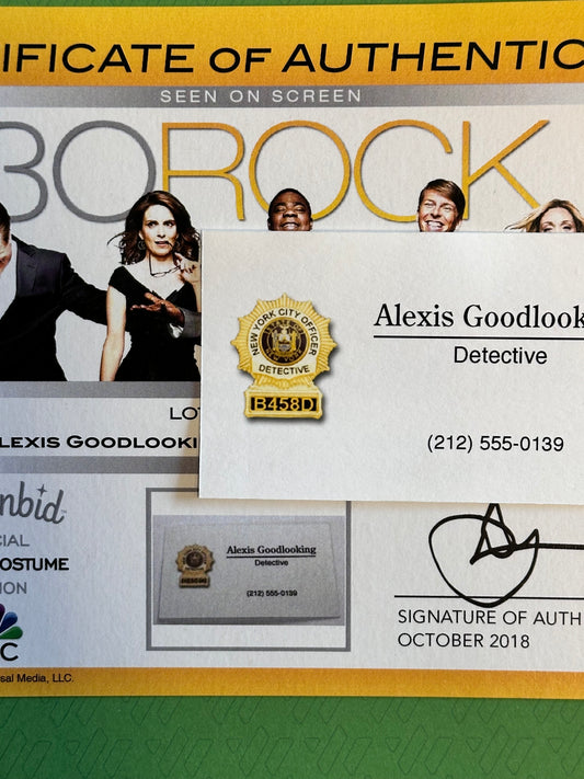 30 Rock: Alexis Goodlooking Detective Business Card