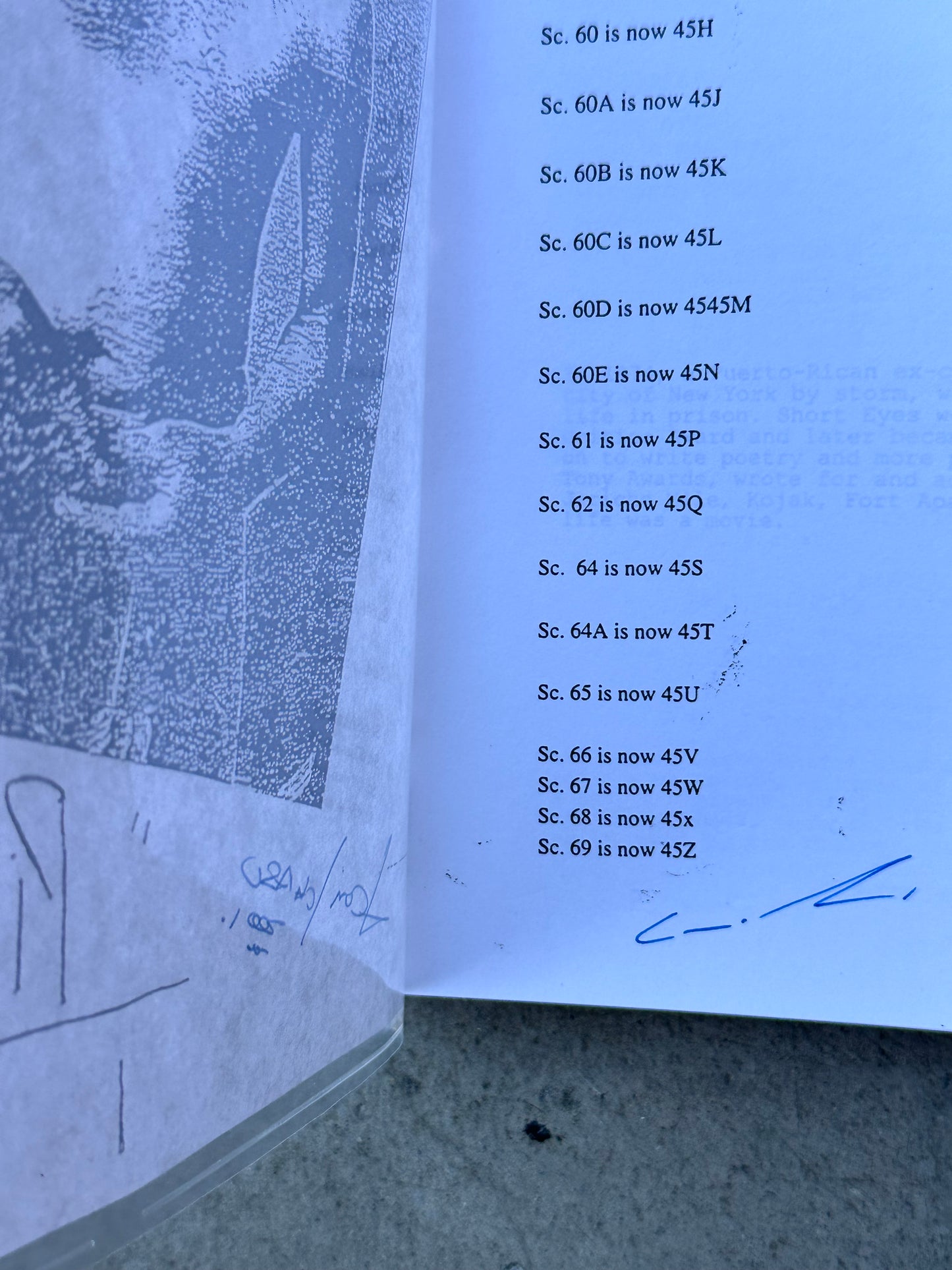 PINERO MOVIE: Benjamin Bratt and Talent Signed Script from MIRAMAX Archive