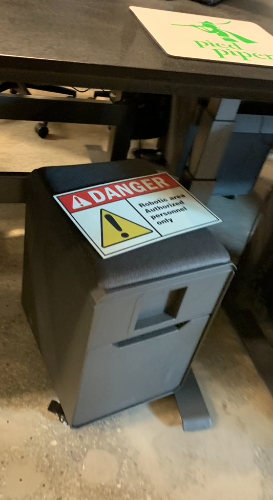 SILICON VALLEY: Pied Piper Danger Robotic Area Sign