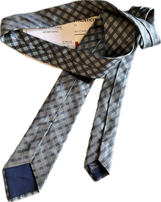 Mad Men: Roger Sterling's 1950 style Necktie and Sterling Cooper Business Card