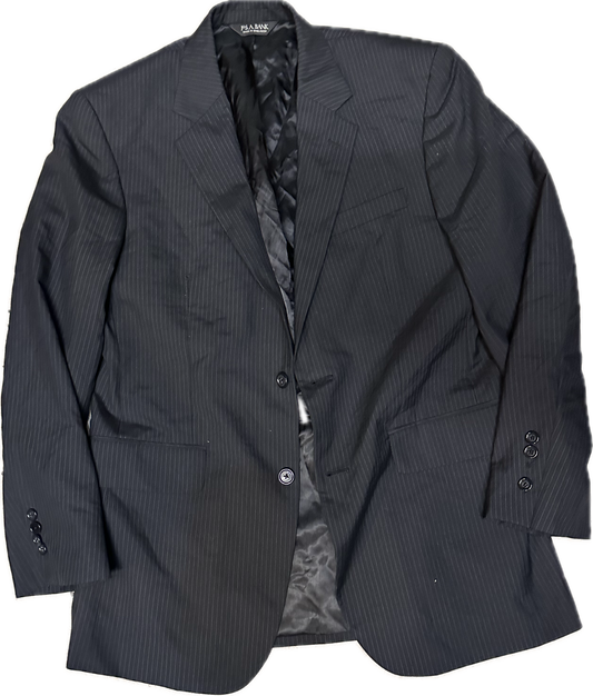 THE OFFICE: Michael Scott Jos A. Banks Black pinstripe Sport Jacket (40)